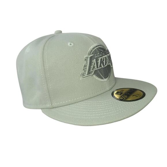 New Era Los Angeles Lakers Cap - Mint Green 59FIFTY Fitted Size 7 1/8 - Picture 6 of 8